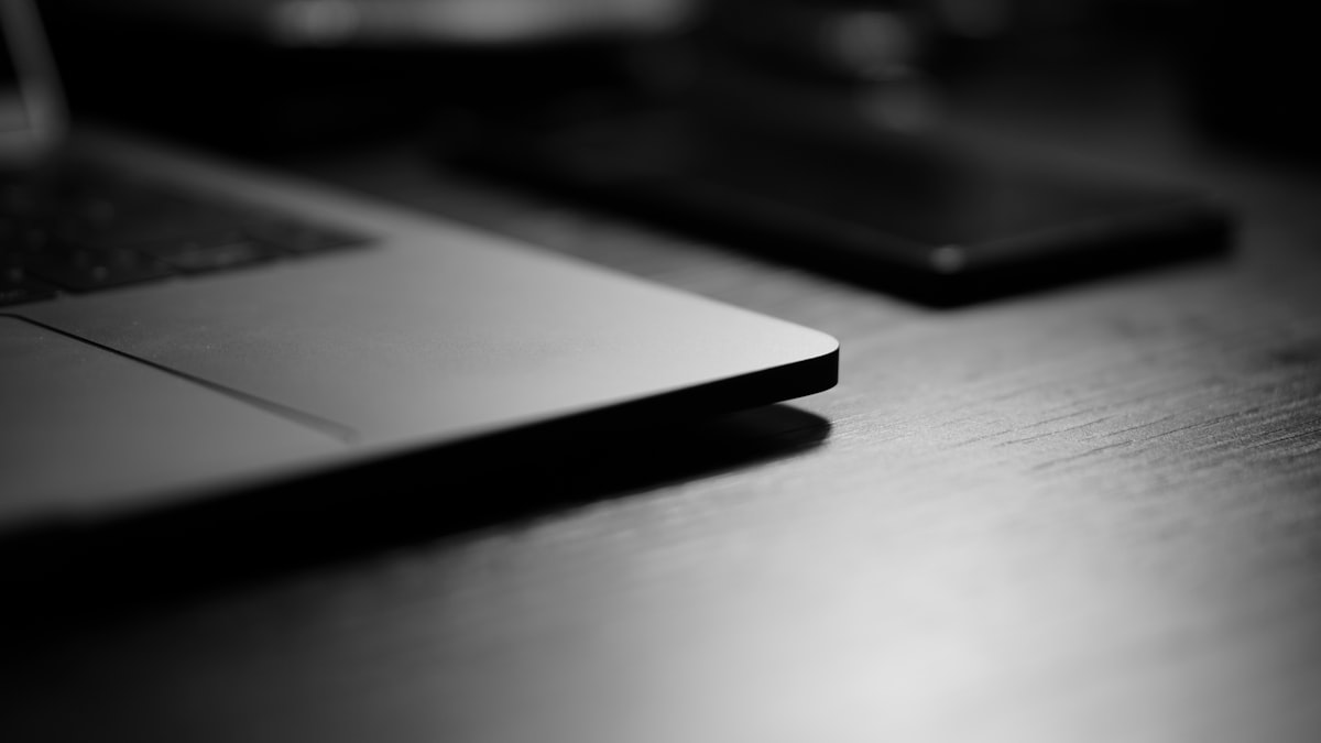 Minimalist designer's desk